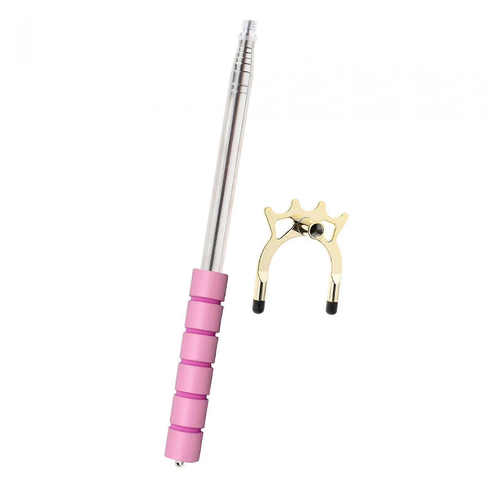 Retractable Billiards Pool Stick Bridge with Removable Bridge Head, Stainless