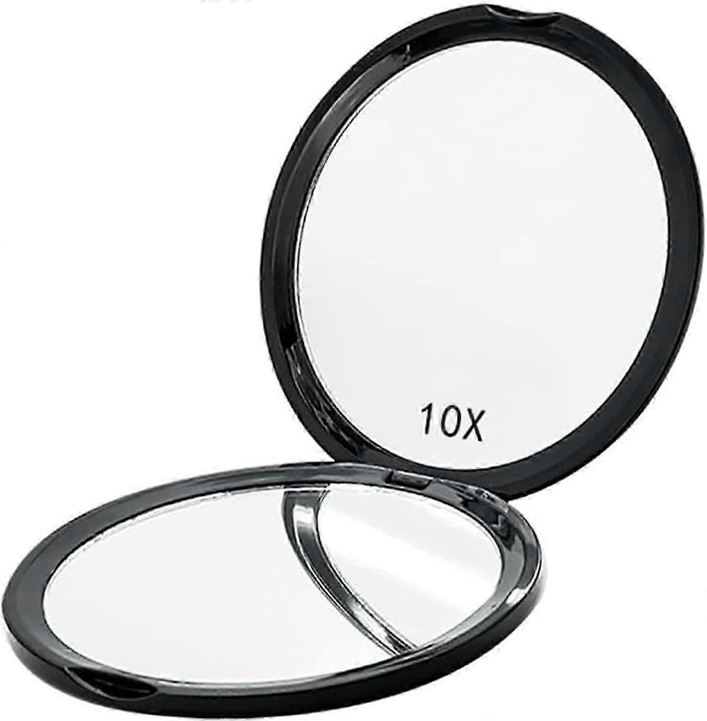 2025 Round Compact Mirror, Double-Sided Design, and Makeup