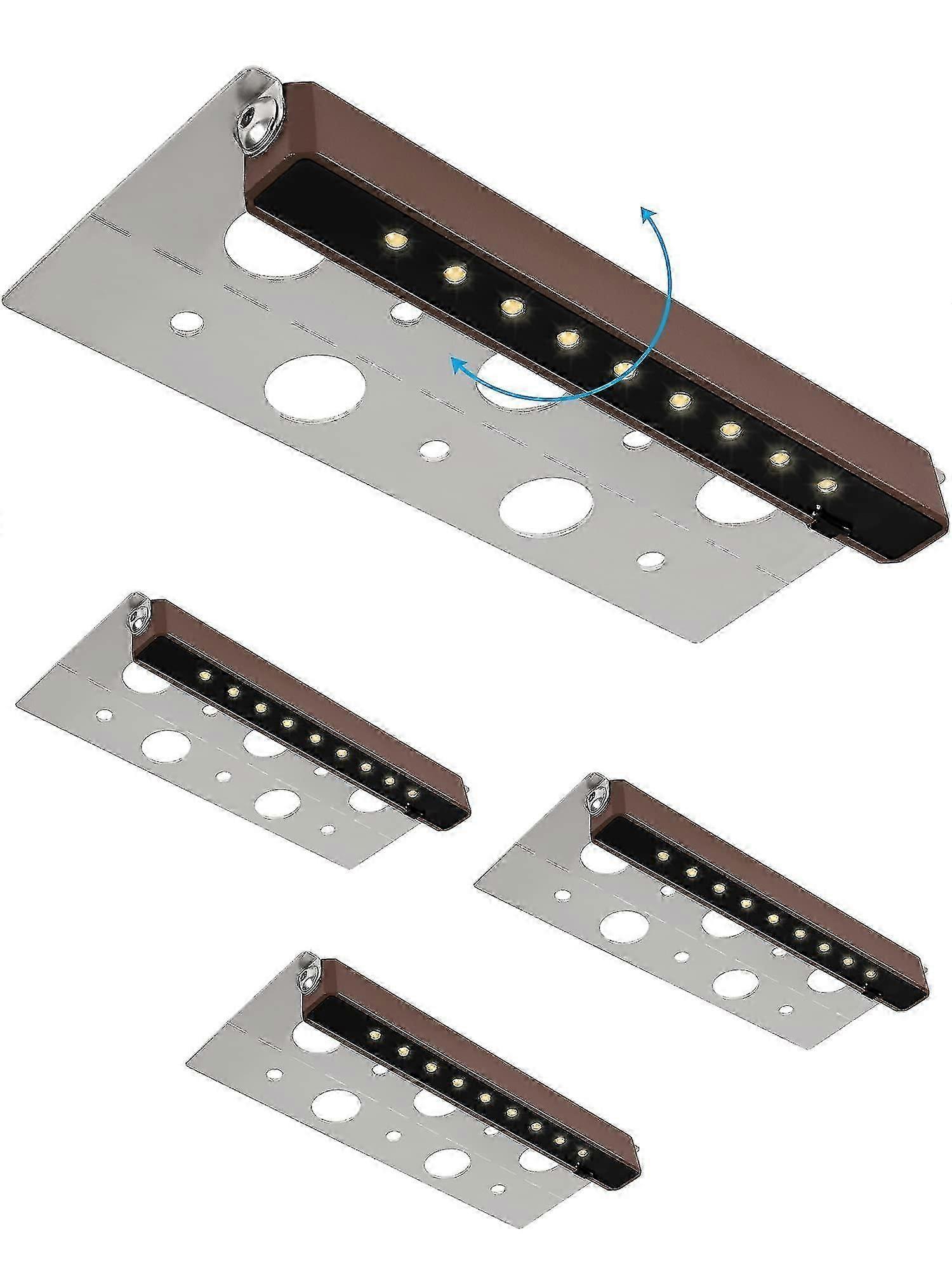 4pcs 7 Tommer 2.5w LED-belysning Fastholde væglamper Vandtæt Lav spænding Hardscape Pavelægger Light Step Lights