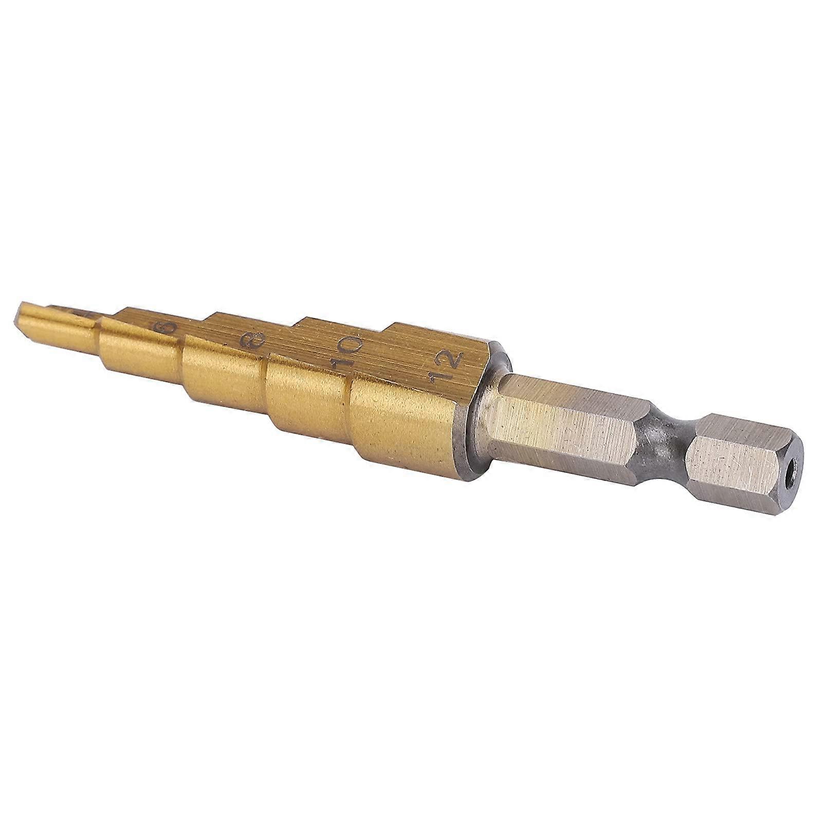 HSS Stiefmaschinenbohrer Bit Multi-Purpose High-Speed Steel Step Drill Bit for Wood Plastic Stainless Steel with X-Shape Design