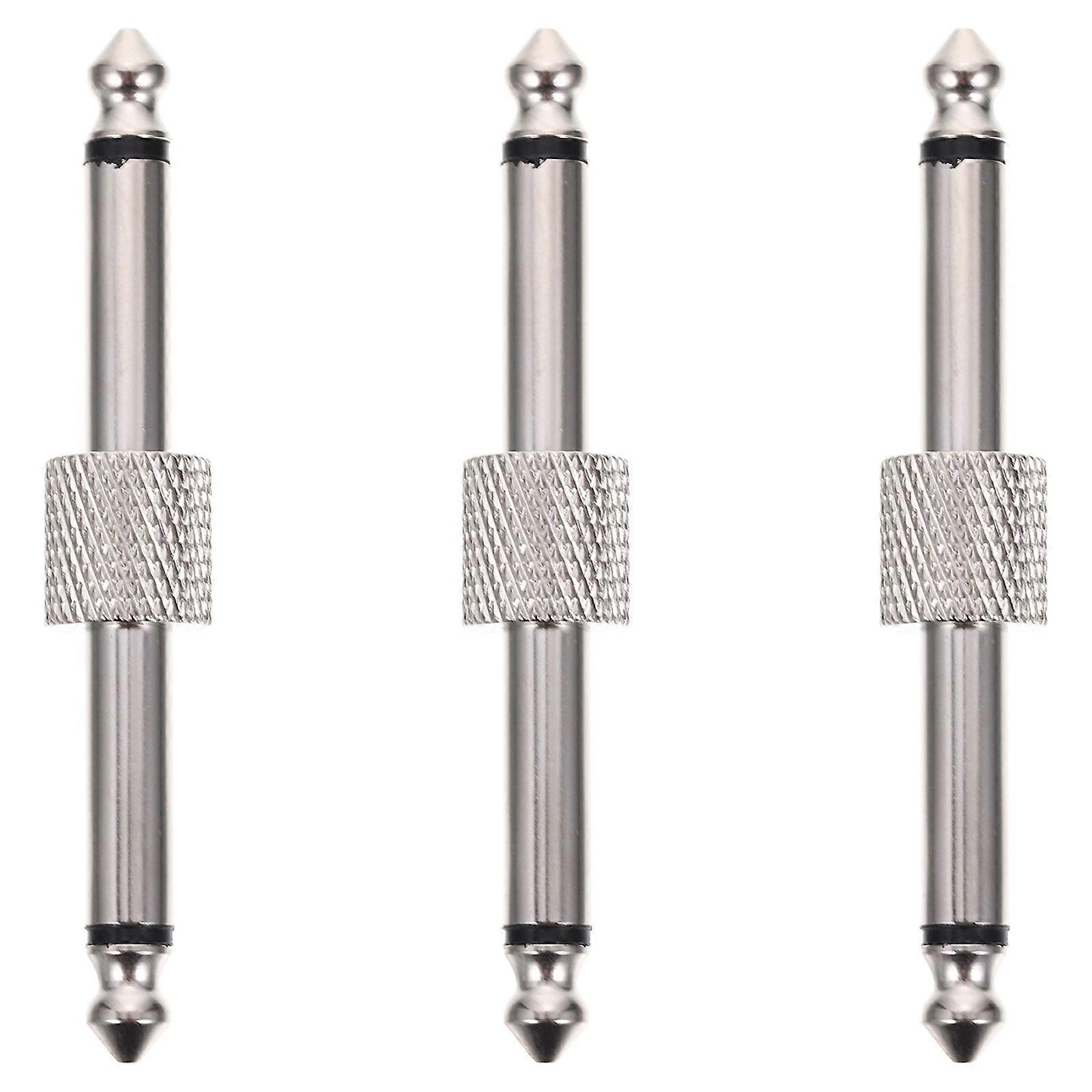 3pcs Effect Pedal Adapter Compact Guitar Patch Connectors Durable Plated Easy Installation Space Saving Design for Optimal Signal Guitar Supplies