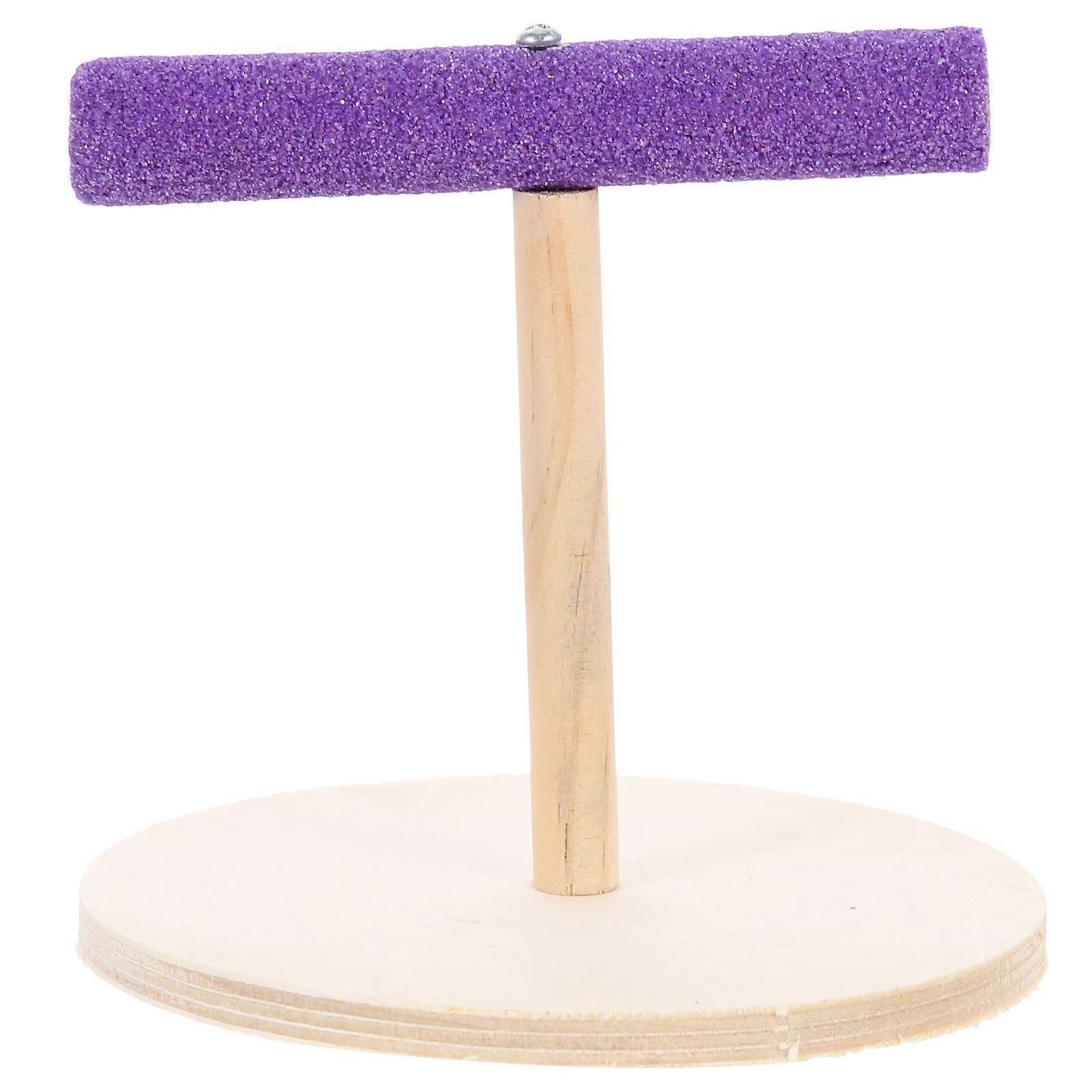 Wooden Bird Perch Platform for Parakeets and Parrots – Durable & Chew Resistant Decorative Addition for Bird Cages