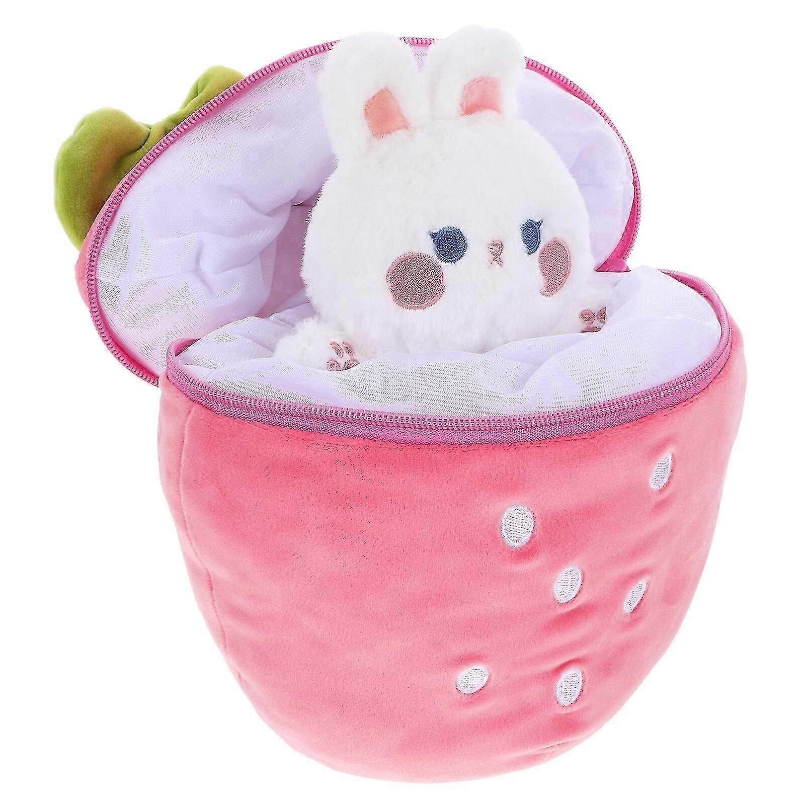 Carrot Bunny Stuffed Animal Stuffed Plush Rabbit Toy Plush Toy Stuffed Bunny Stuffed Animal for Kids-Good