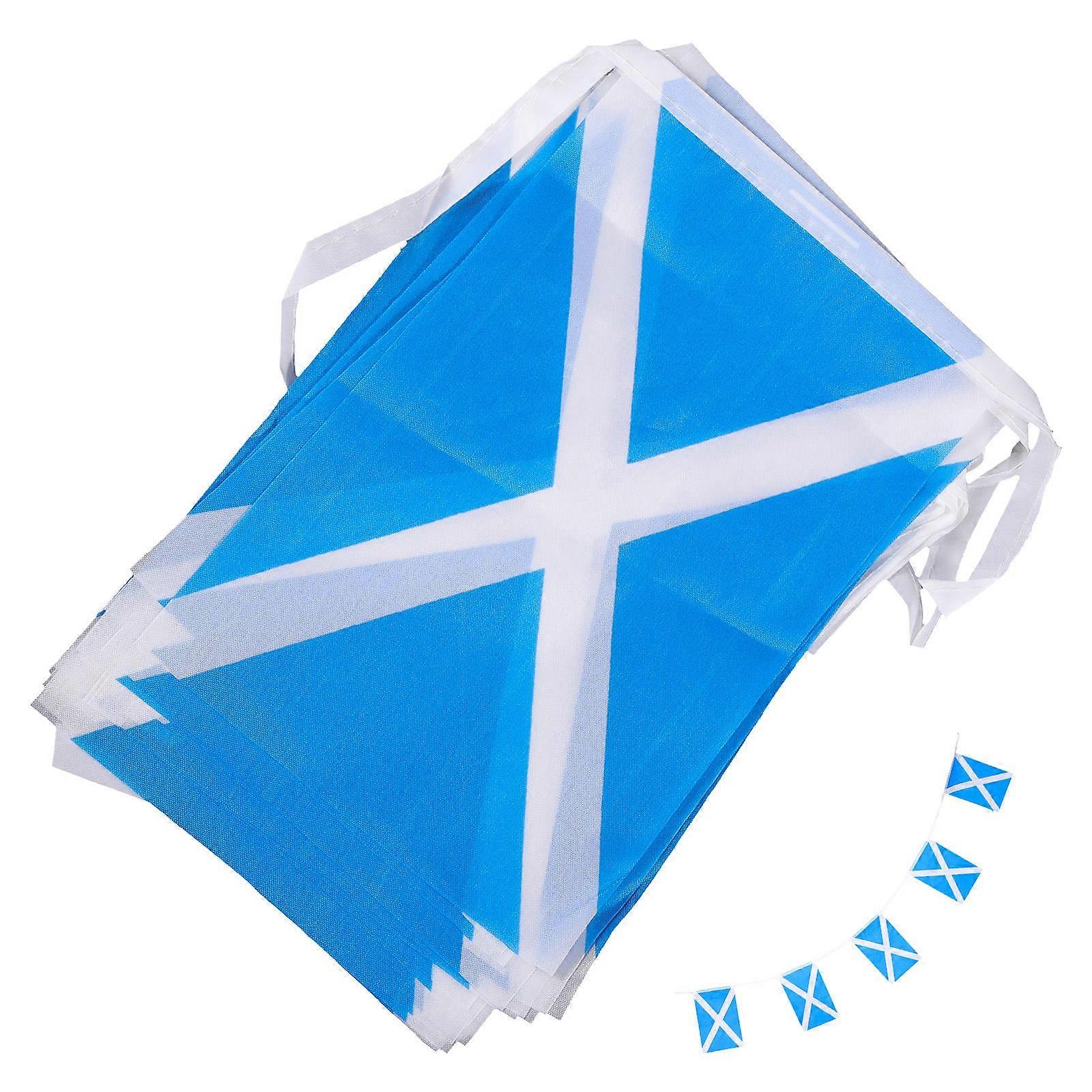 Lightweight Scottish Pennant Banner Decoration for Parties, Celebrations & Events – Creative Pattern Design, Easy to Hang for Home and Garden Use