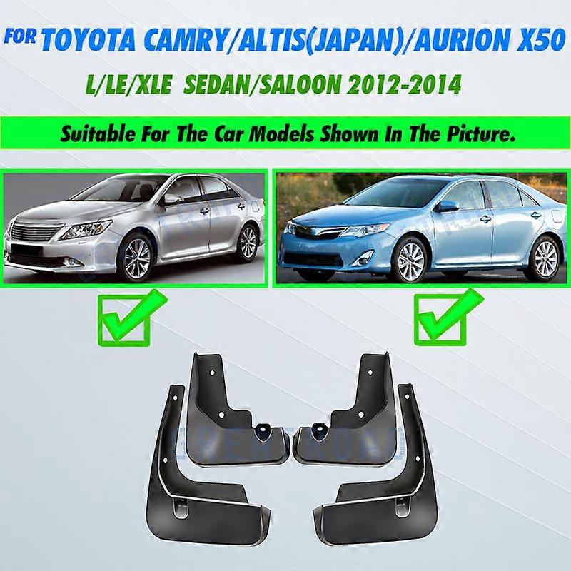 Molded Mud Flaps For Toyota Camry XV50 Altis Aurion 2012 2013 2014 Mudflaps Splash Guards Mud Flap Front Rear Mudguards Fender