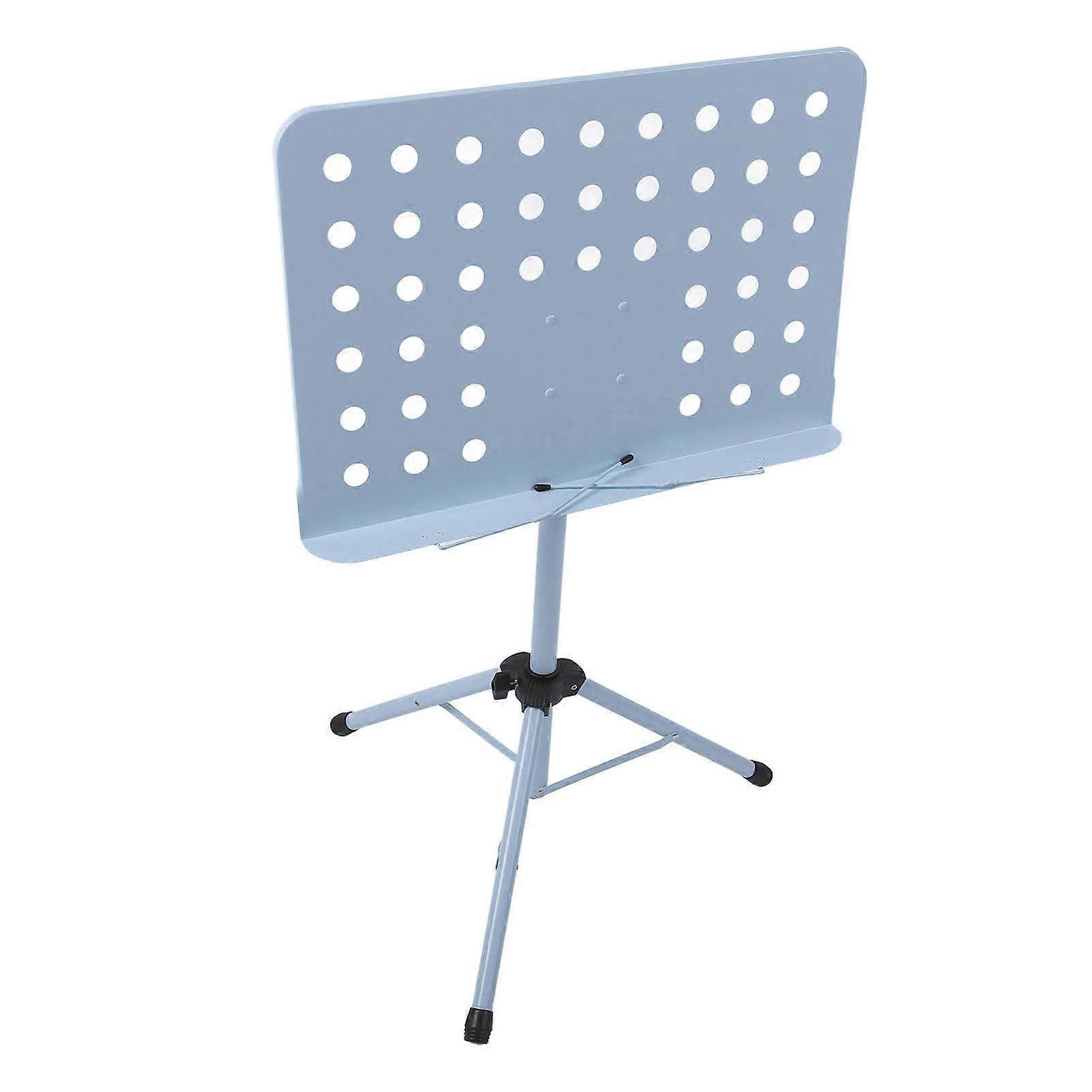 Sheet Music Stand Portable Foldable Lifting Professional Music Book Stand for Guitar Violin Blue