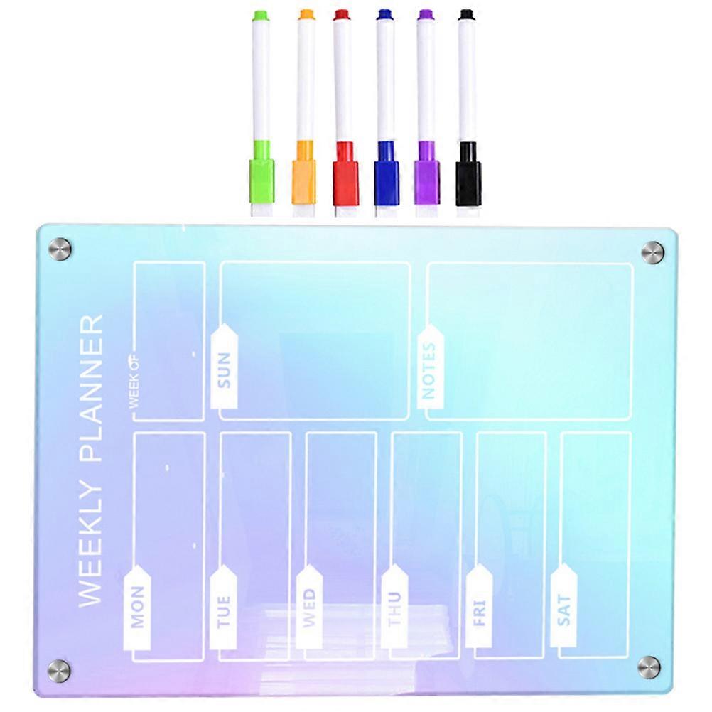 Office Dry Erase Board Acrylic Board For Table To Do List Pad Office Staff Reading Message Board 29.70X21.00X0.30CM 1Set