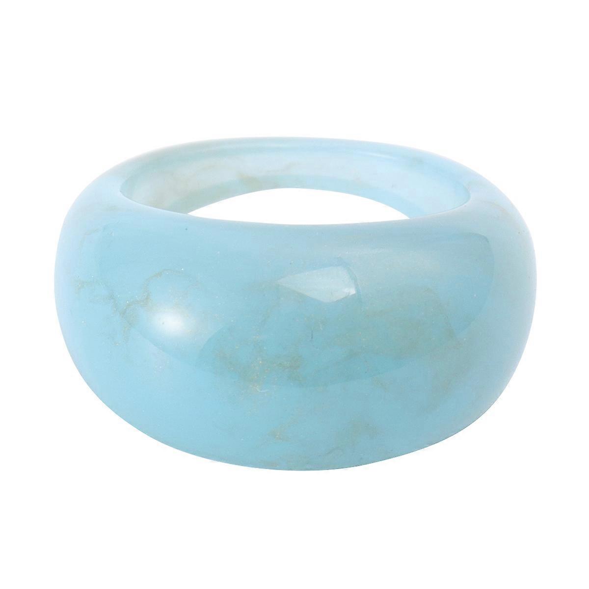 Vintage Ring Resin Material Round Shape Cool Rings For Women Men 1Set