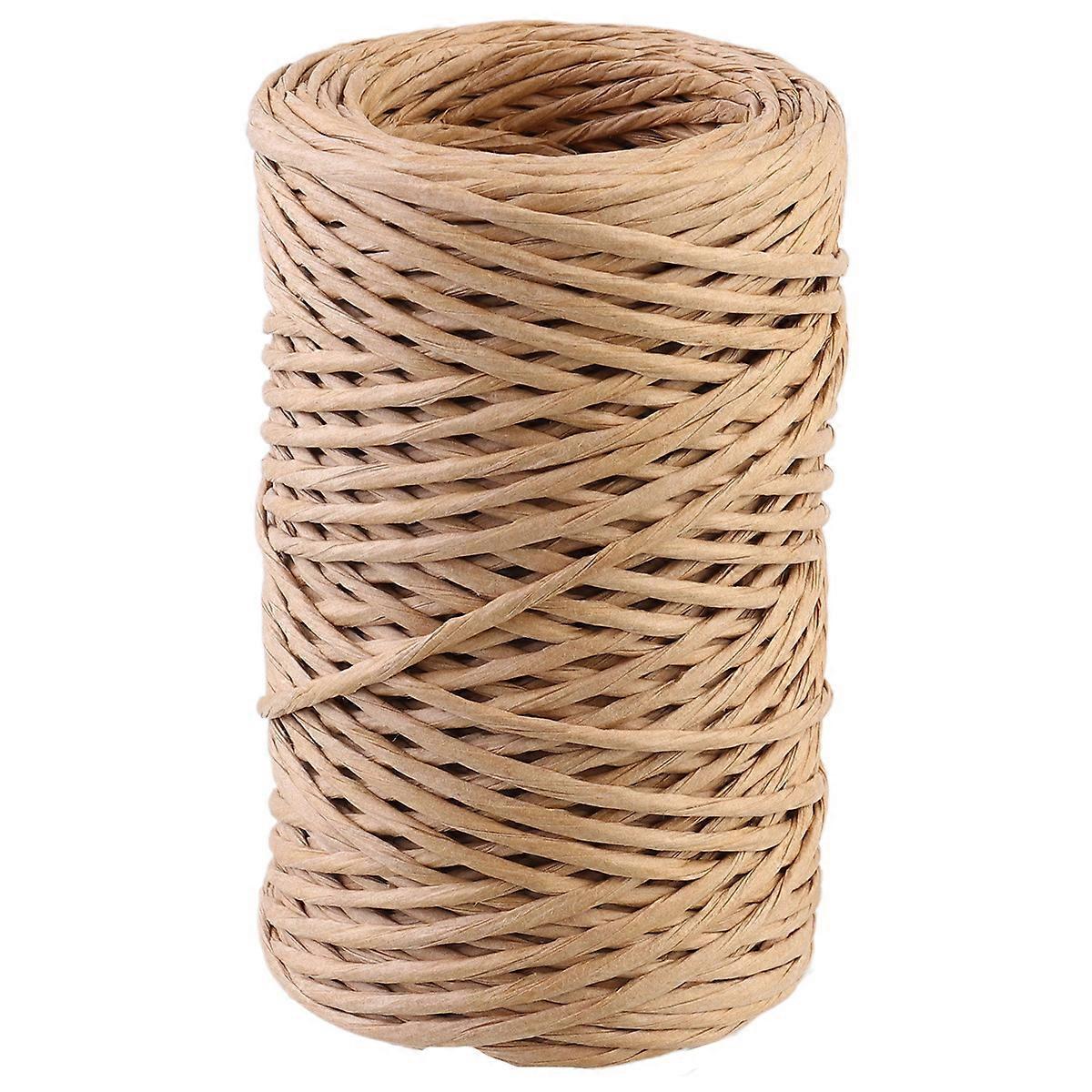 Flower Binding Wire Iron Wire Rope Romantic Style 5000x0.1cm Log Color present Wrapping for Store Use 1 Roll
