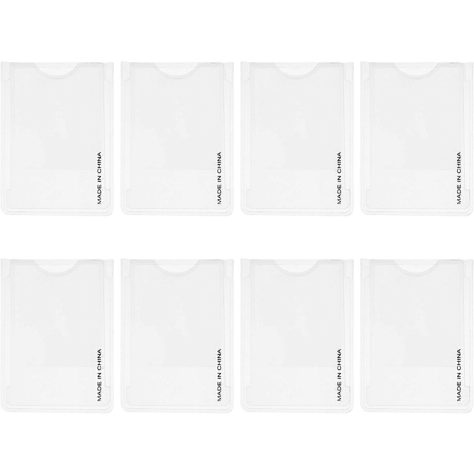 Craft Magnifier Lens Magnifiers 8 Pcs Reading Enthusiasts Rectangular PVC Magnification 65x90mm Pocket Size