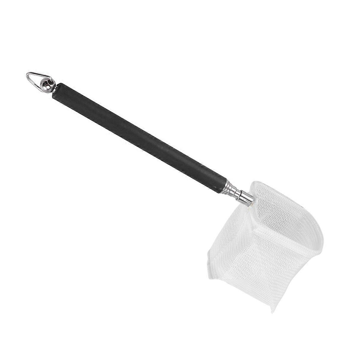 Aquarium Shrimp Net Stretchable Handle Square Pocket Fish Tank Black 6.7 2.0 0.4in Fish Keeping 1Set