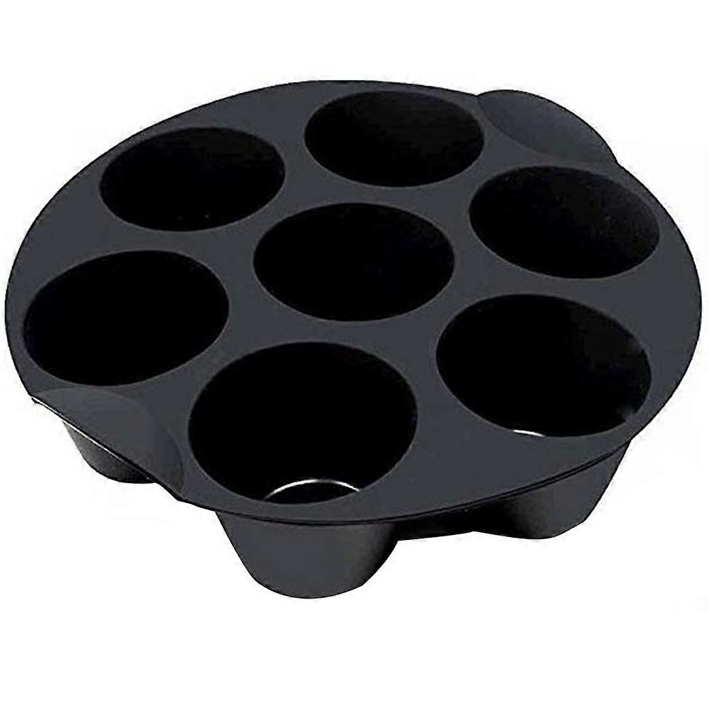 7grids Muffin Cake Cups Silicone Baking Mold for Air Fryer Reusable Muffin Tray for Home Baking and Gifting