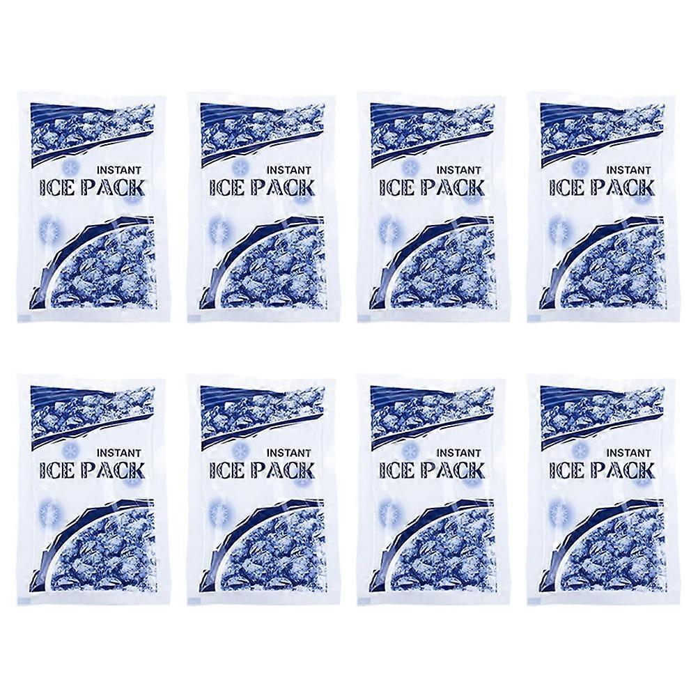 Ice Packs for Cooler Bag and Outdoor Use 8Pcs White Rectangular