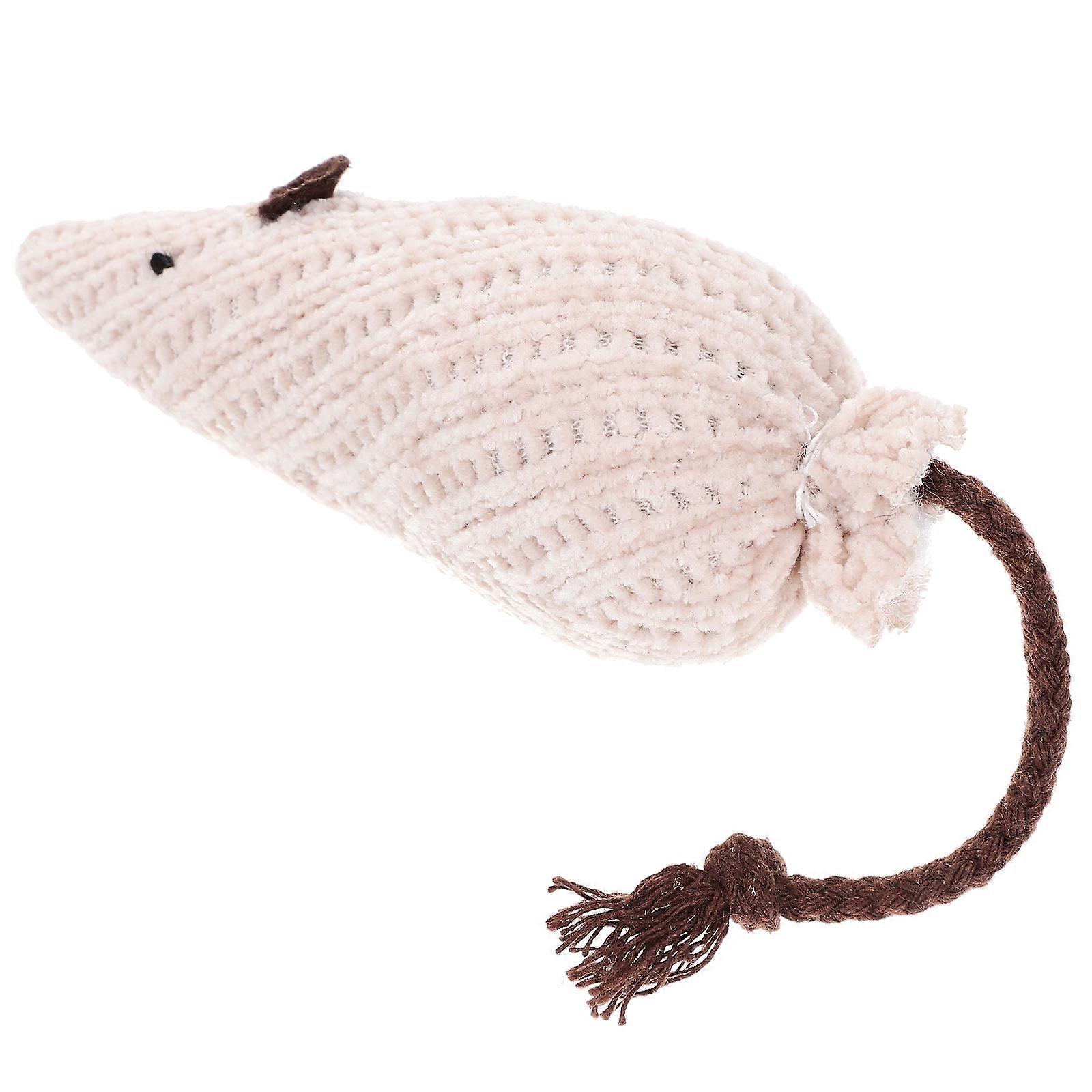 Interactive Plush Catnip Toy for Cats – Durable Soft Cartoon Mouse Design for Kitten Teething, Chewing, Play, Stress Relief and Exercise