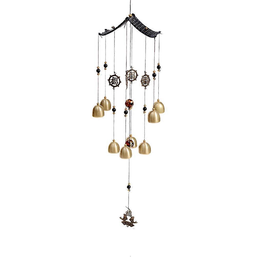 Hanging Room Decoration Metal Wind Bells For Outside Garden Pathway Sound Production 1Set
