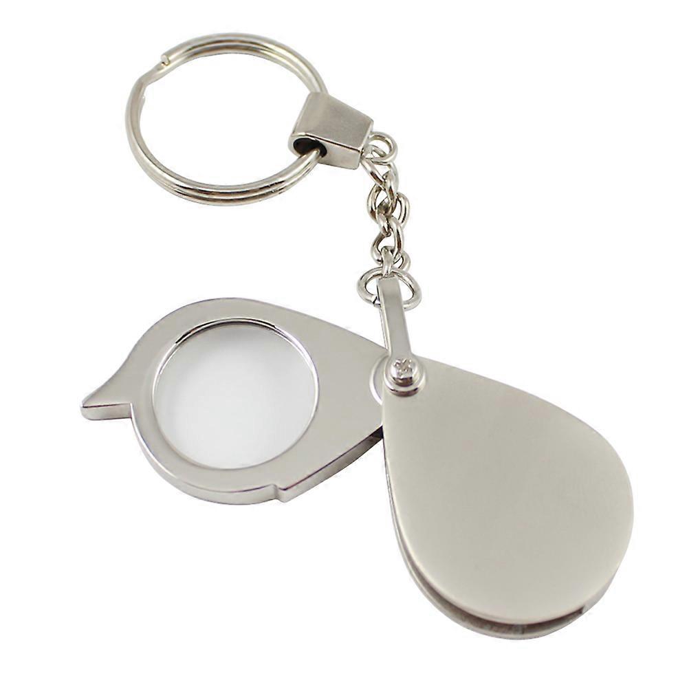 Folding Magnifier Portable Pocket Magnifier Metal Craft Magnifier Retractable Lens For Home Use Travel Reading Books 8x3cm 1Pcs