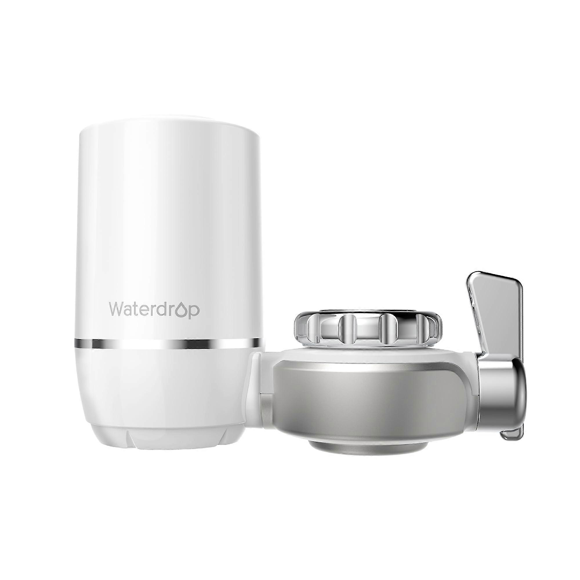 WDFC01 Water Filter Tap with Ultra Adsorptive Material, Reduces Chlorine, Lead, Fluoride Fits Standard Tap (1 Filter) silver