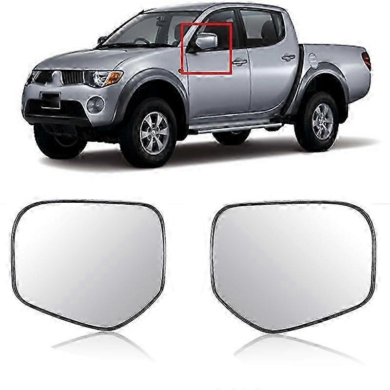 Left Right Car Rearview Side Mirror Heated Glass For Mitsubishi Triton 2006 - 2015 L200 2005-2011