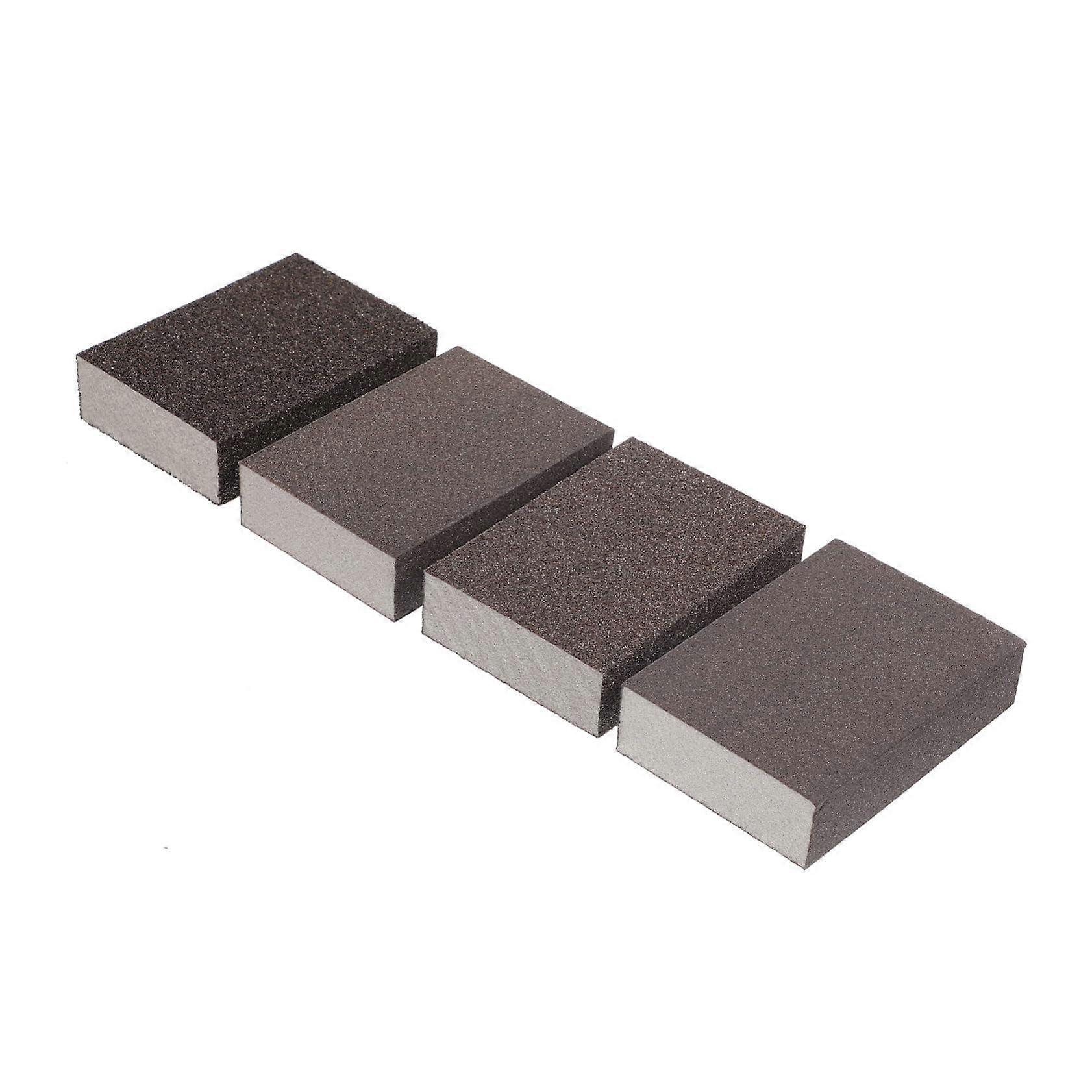 Sponge Sand Block Set of 4 Clay Sponge Polishing Blocks for Furniture, Pottery, and Hallway Sanding