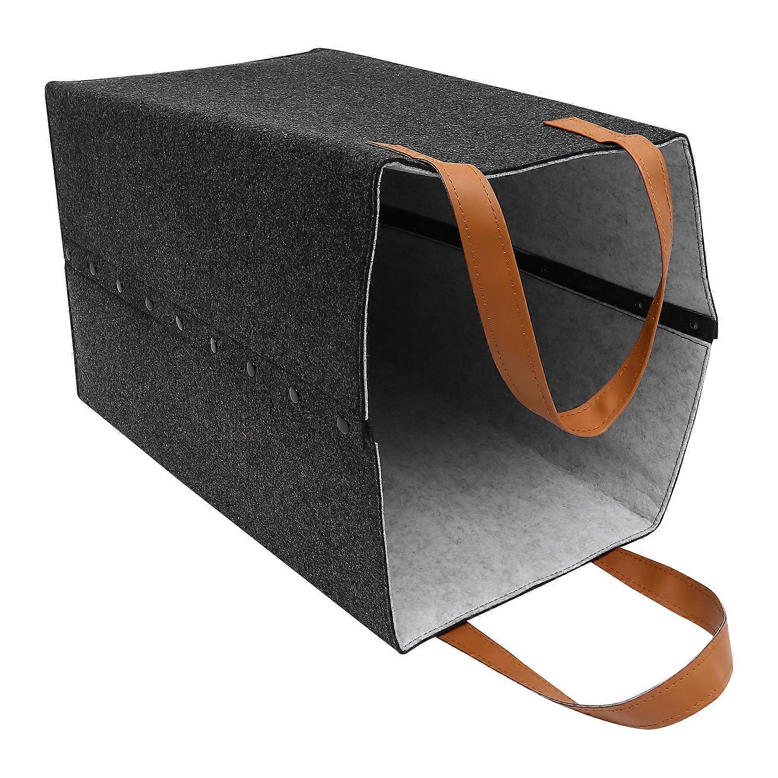 Laundry Basket Felt Collapsible Laundry Hamper with Handle for Home Use