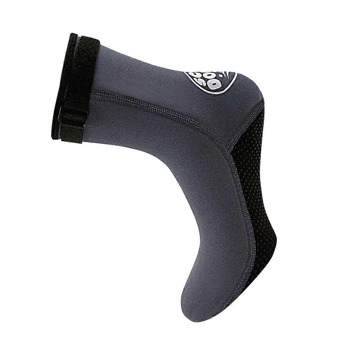 Thicken Ankle Socks Neoprene Diving Snorkeling Warm Prevent Scratch Men Women Beach L Grey 1 Pair