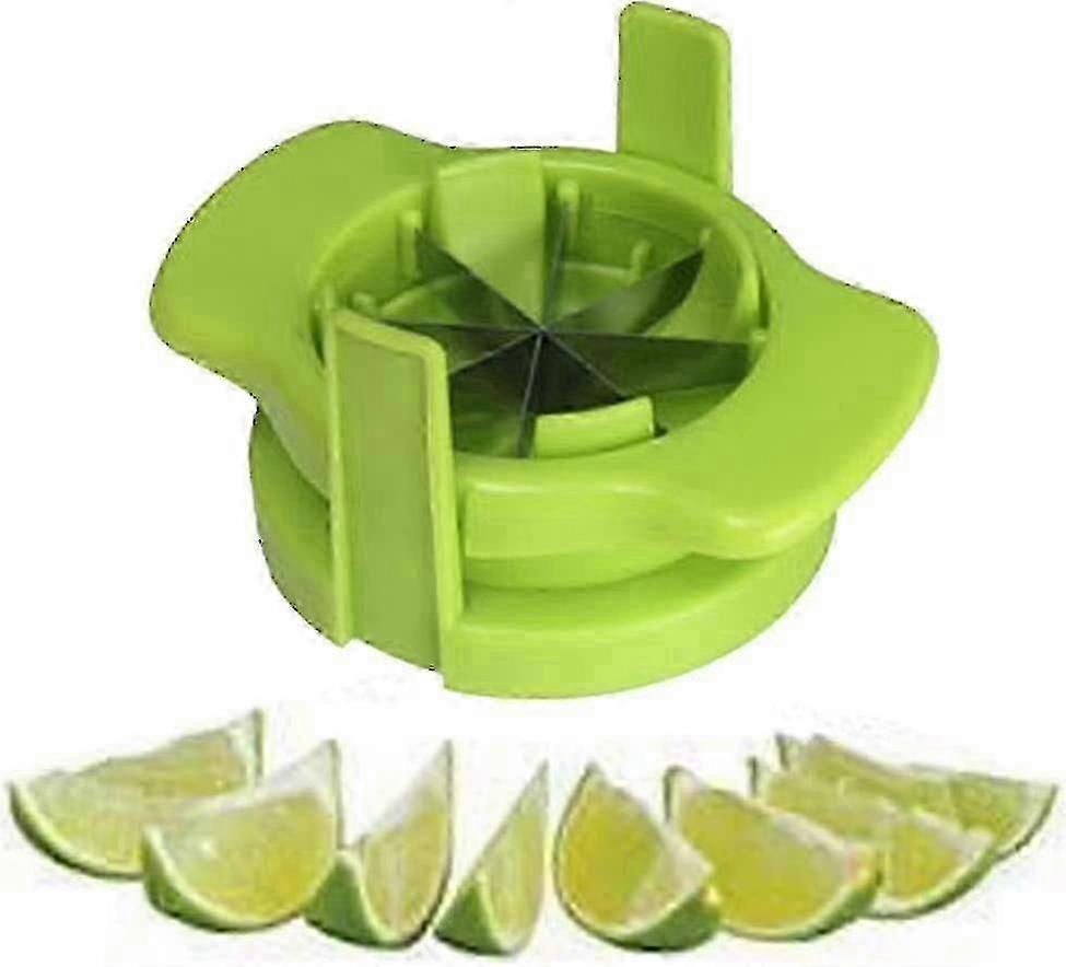 Zitrone Limette Keil Slicer Edelstahl Obstschneider Küchenwerkzeug Grün