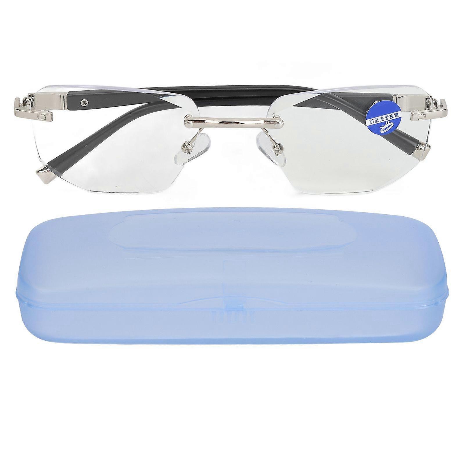 2025 Latest Model Presbyopic Glasses Blue Light Blocking Men Frameless High De...