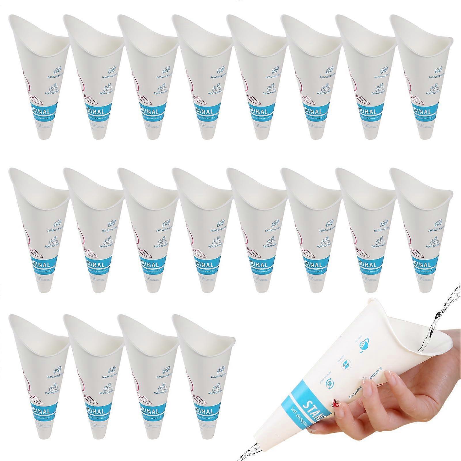 Female Urinal, 20x StandUp Pee Funnel Cup, 700ml Hiking Accessory