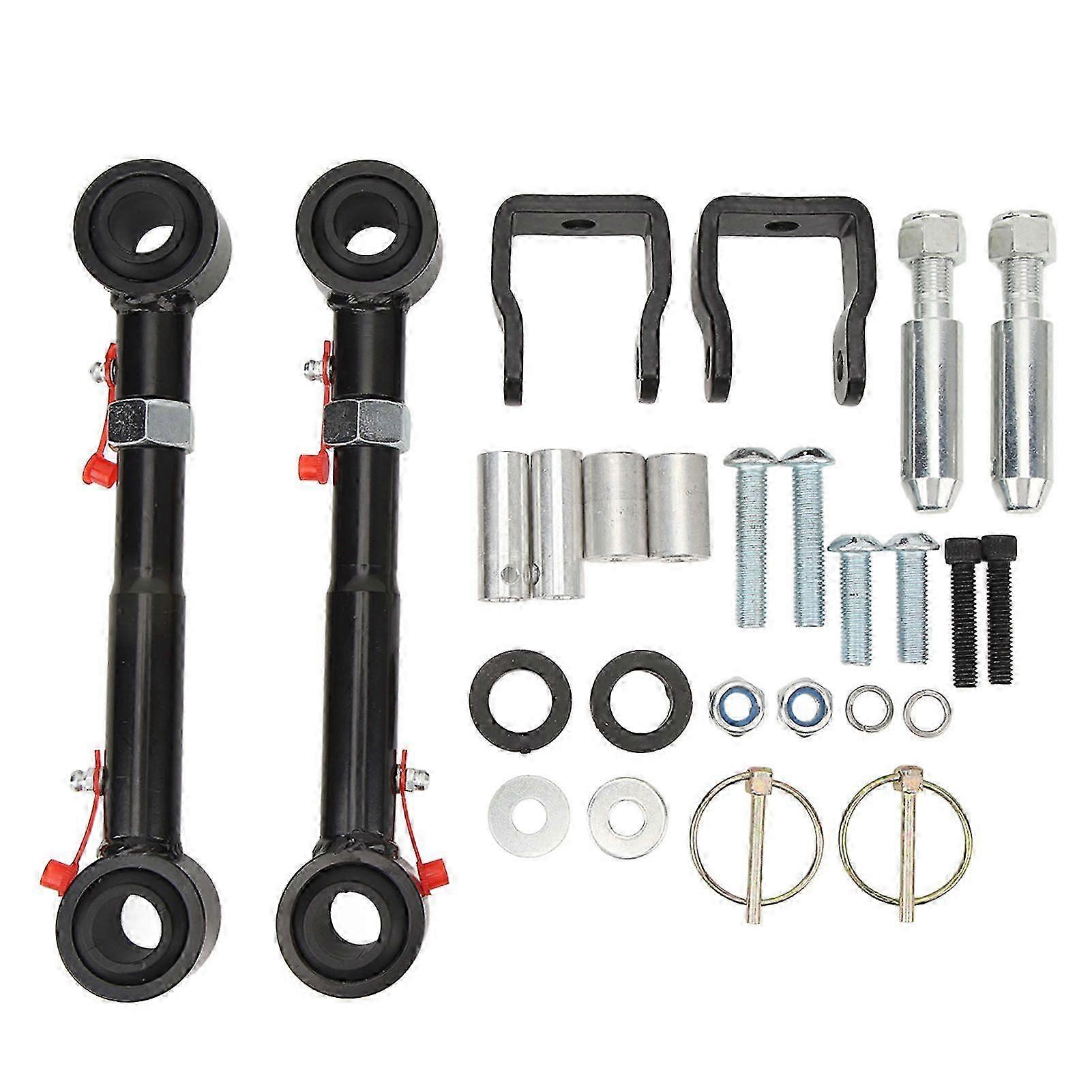 Adjustable Swaybar Disconnect System for Wranglers with 2.5in to 6in Lifts - Front Quicker Disconnect for Certain Brand Vehicles