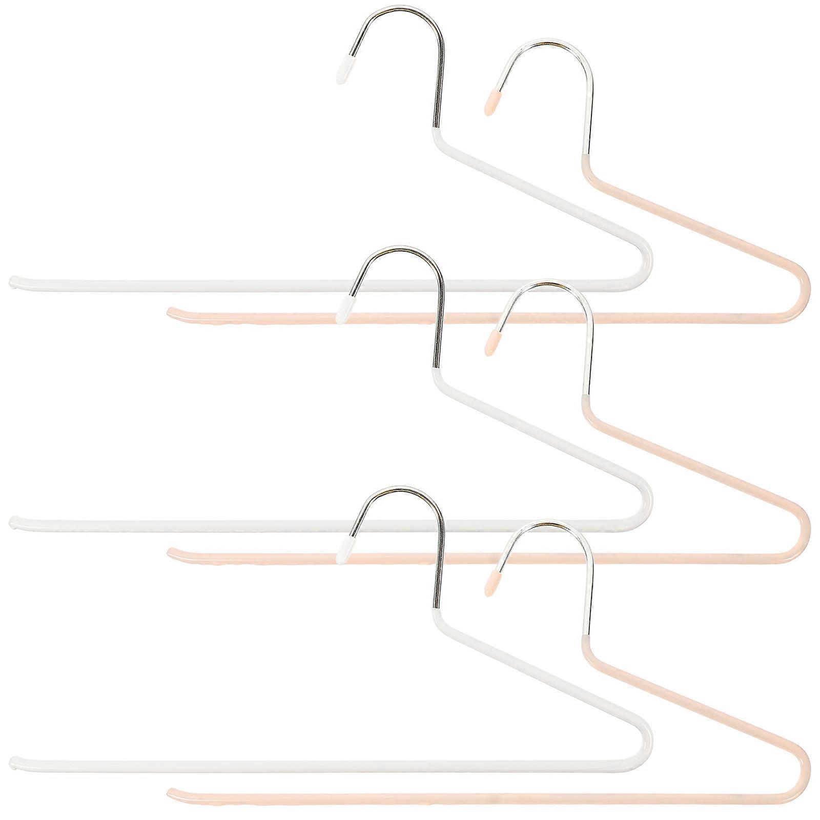 6pcs Open Ended Pants Hangers, Multi Purpose Metal Closet Organizer for Trousers, Scarves & Towels – Sturdy Design for Easy Storage & Efficient Use