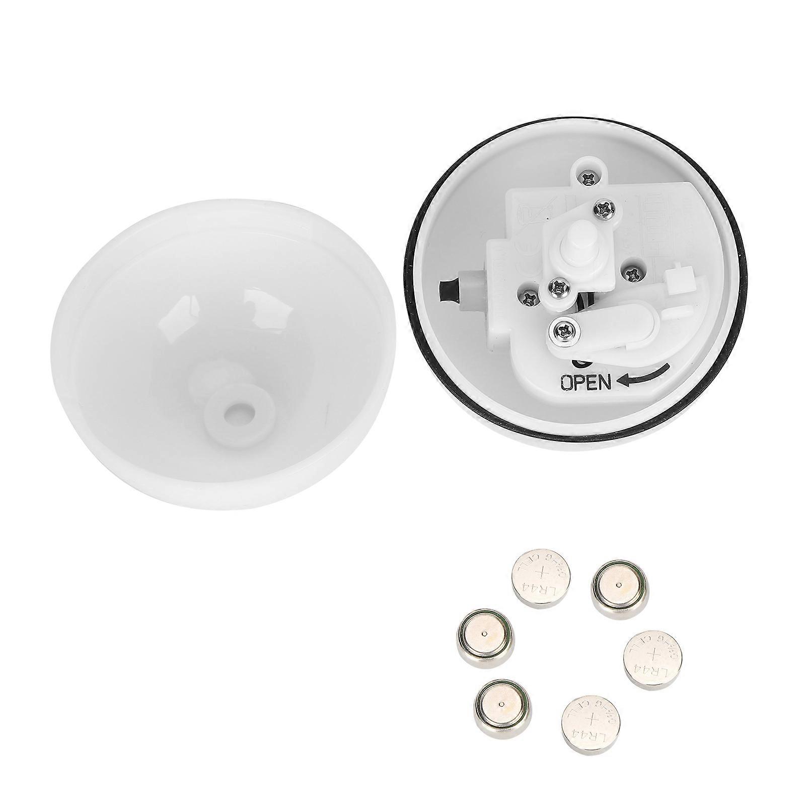 Cat 360 Degree Self Rotating Ball Toy Automatic Rolling Interactive Playing Toy BallsBattery Type White