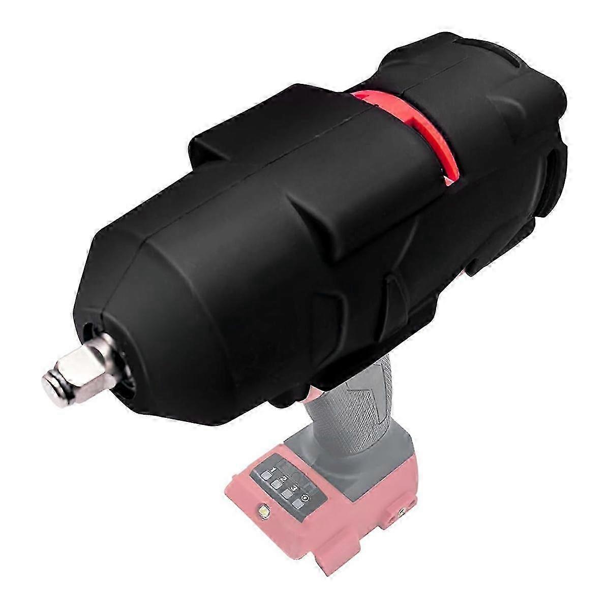 1pc Impact Protective Boot Compatible with M18 3/4 Inch Torque Impact Wrench Electric Tools Black
