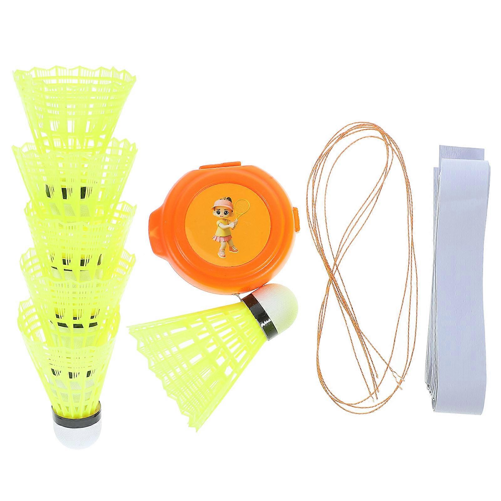 Badminton Indoor Practice Rebound Trainer Tennis Training Device Skill Improvement 1Set