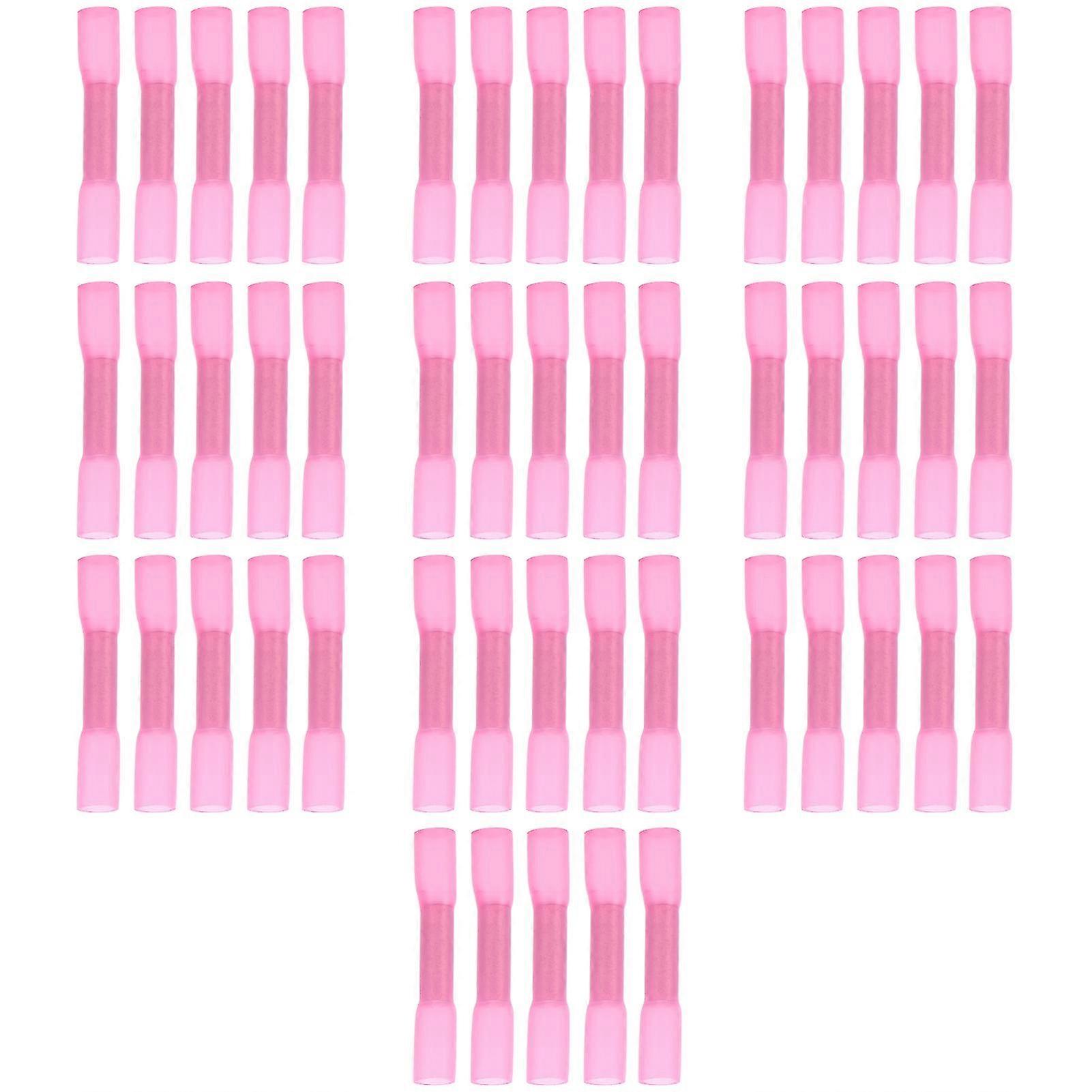 50Pcs Waterproof Electrical Wire Crimp Splice Butt Connectors Kit