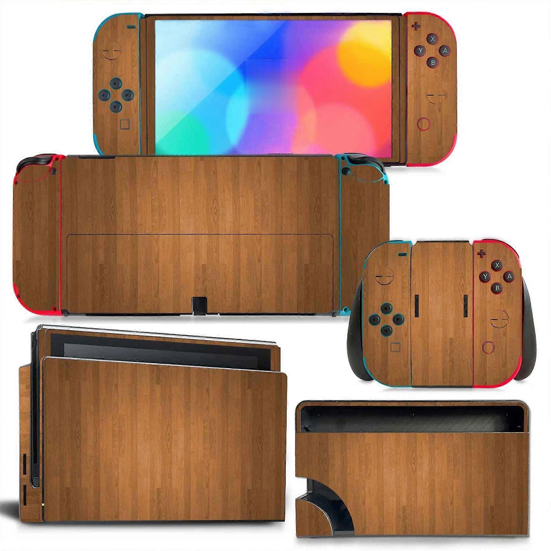 Switch OLED Skin Nintendo Switch OLED Console Skin Vinyl Sticker Decal Full Wrap for NS OLED Dock Joy-Con Grip Cover