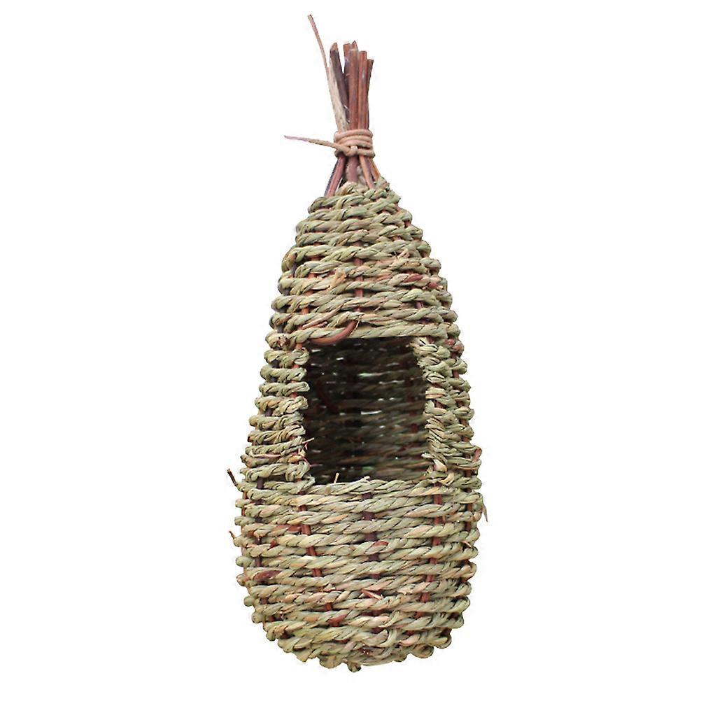 Birdhouse Made of Grass for Garden Birds Perfect Nesting Pocket with Natural Appearance