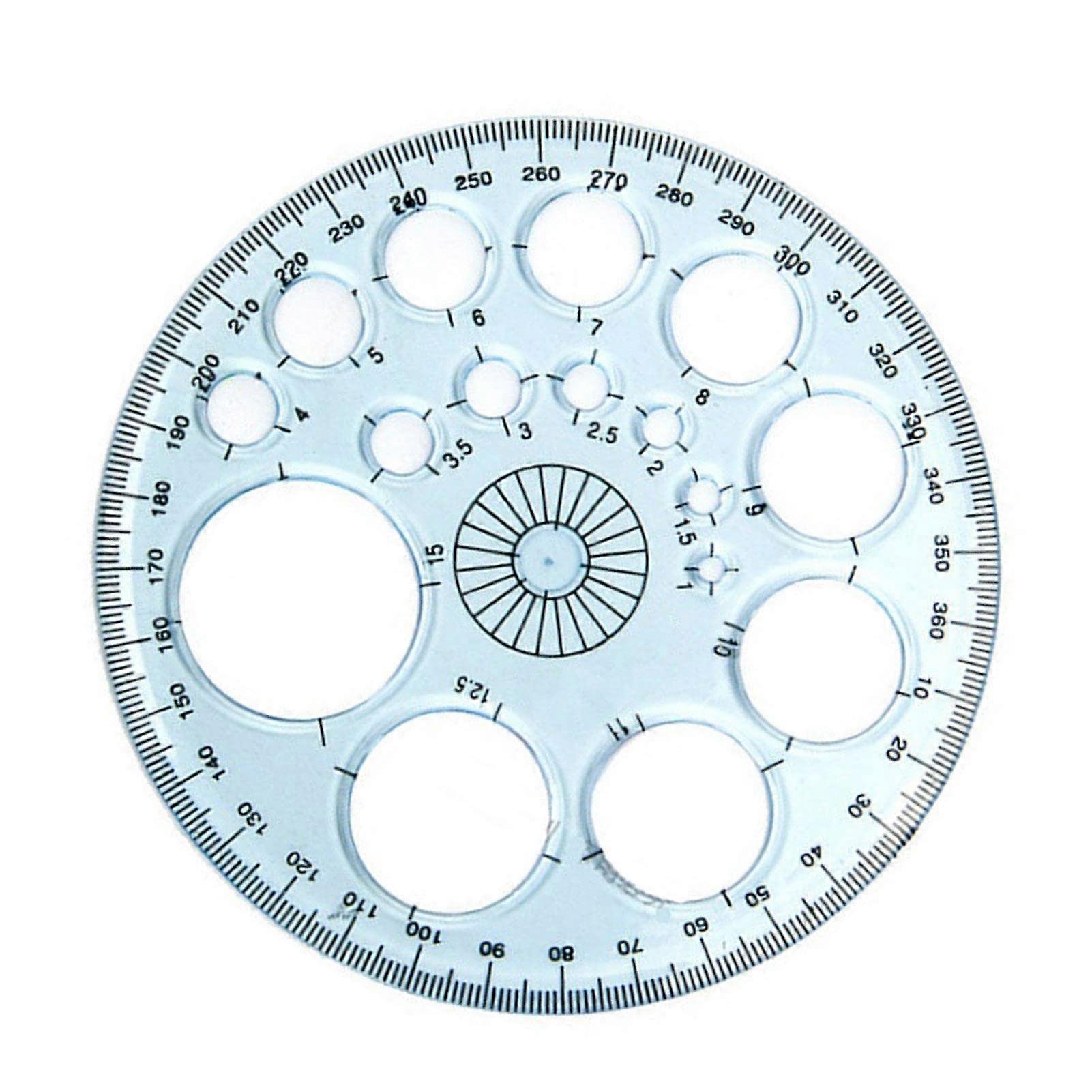 Rulers with Circle Stencils, Drawing Stencil, Plastic, Circular and Oval Stencils