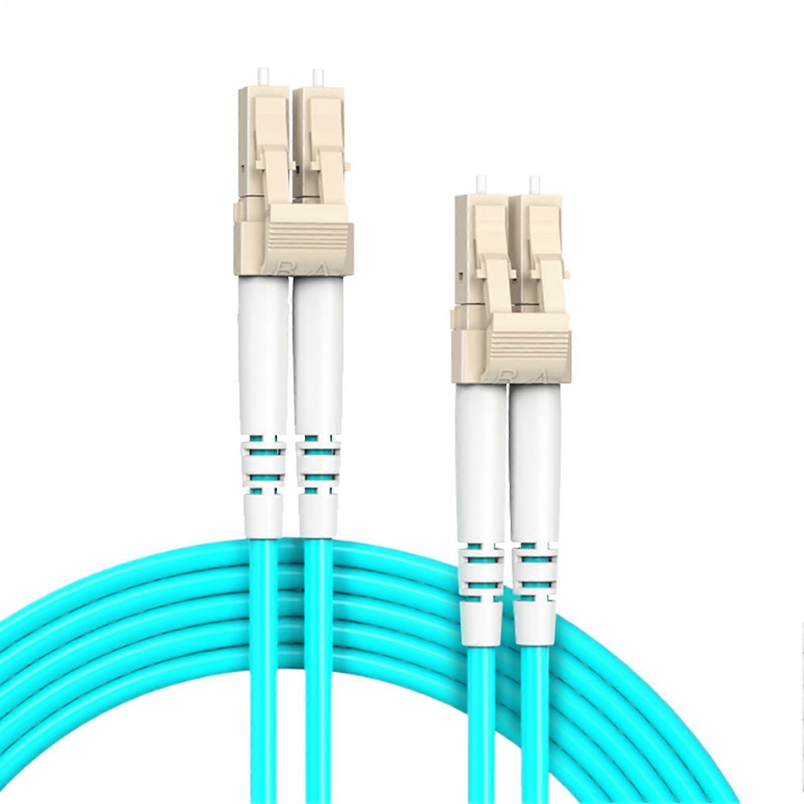 Fiber Optic Cord, Jumper Patch Cable, 10gbps, 62.5/125m, Stable Internet, 3.08ft, Blue
