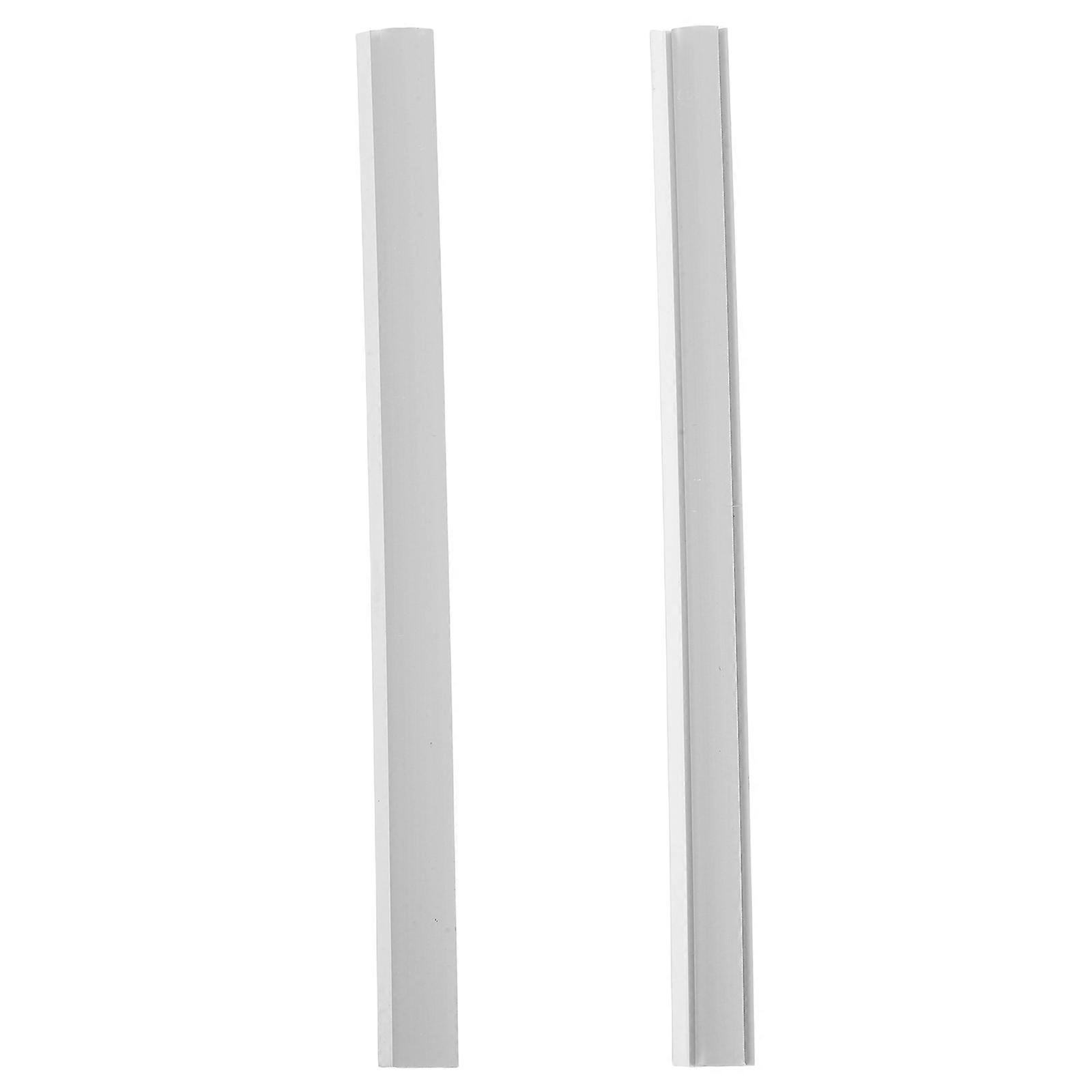 Dustpan Lip Replacement Plastic Edge Protector 2Pcs Soft Pressing Strips