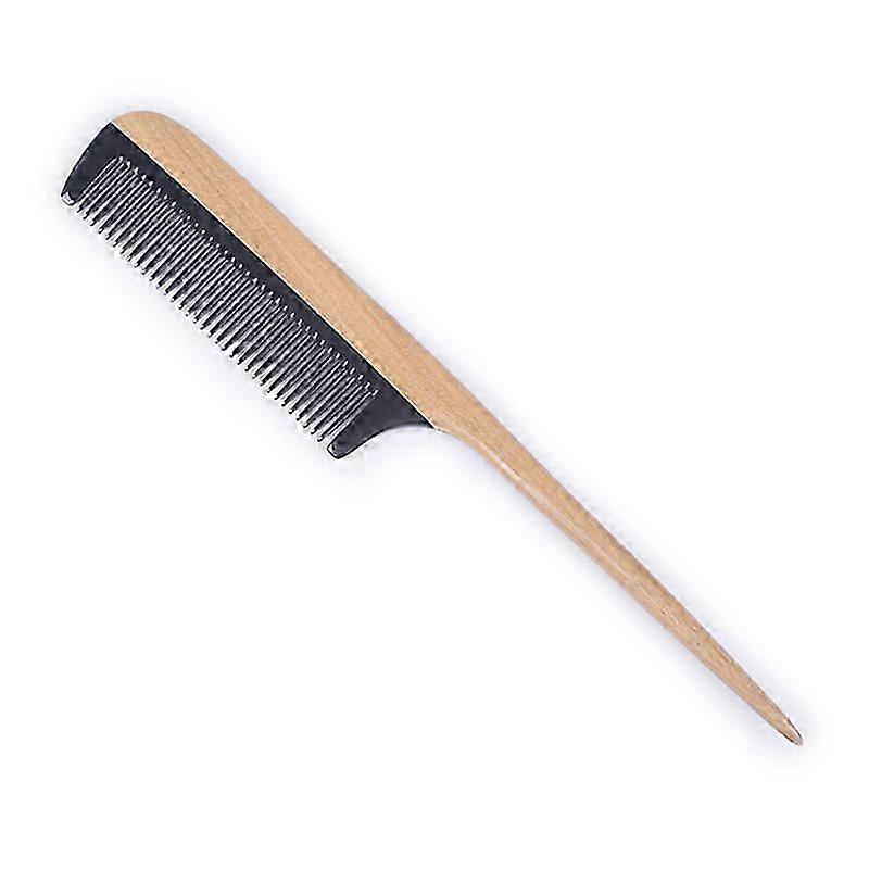 أمشاط الشعر - مشط ذيل خشبي لفك تشابك الأسنان الدقيقة - بدون كهرباء ثابتة