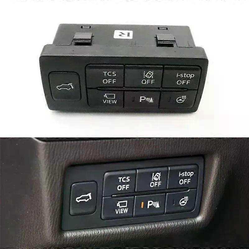 Car Multifunctional Reversing Radar Warning Button TCS I-stop Switch Assembly For Mazda CX3 CX5 CX8 3 Axela 6 Atenza