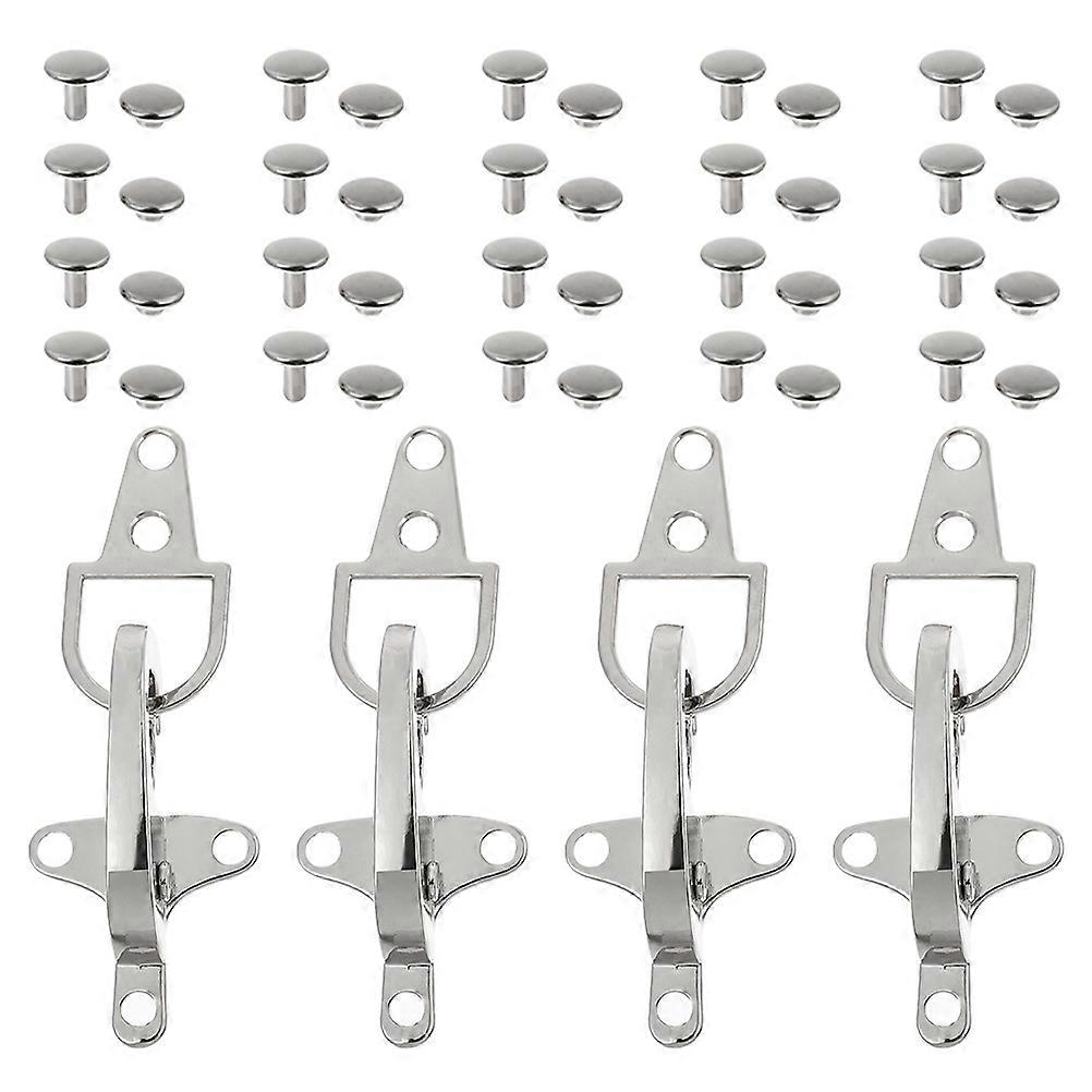 4 Metal Interlock Buckles for Coats, Down Jackets, Belts & Bags – Durable Lobster Clasp Fasteners for Clothing & Accessories Decoration