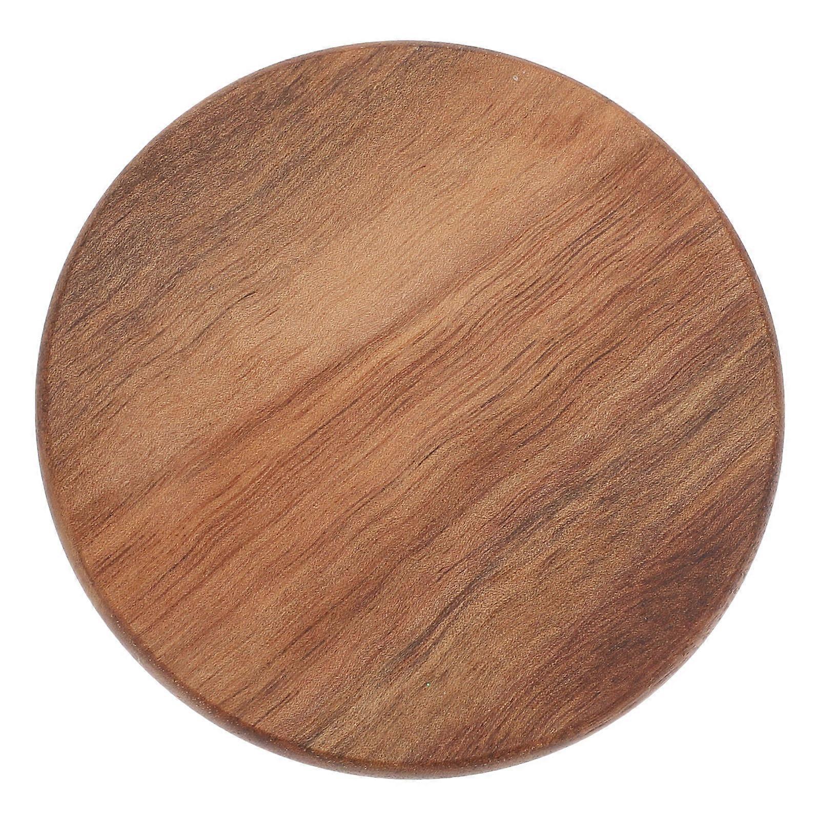 Decorative Artistic Cup Pads Anti- Mat Solid Wood Material For Office Coffee Table 8.8X8.8X1CM 1Pack
