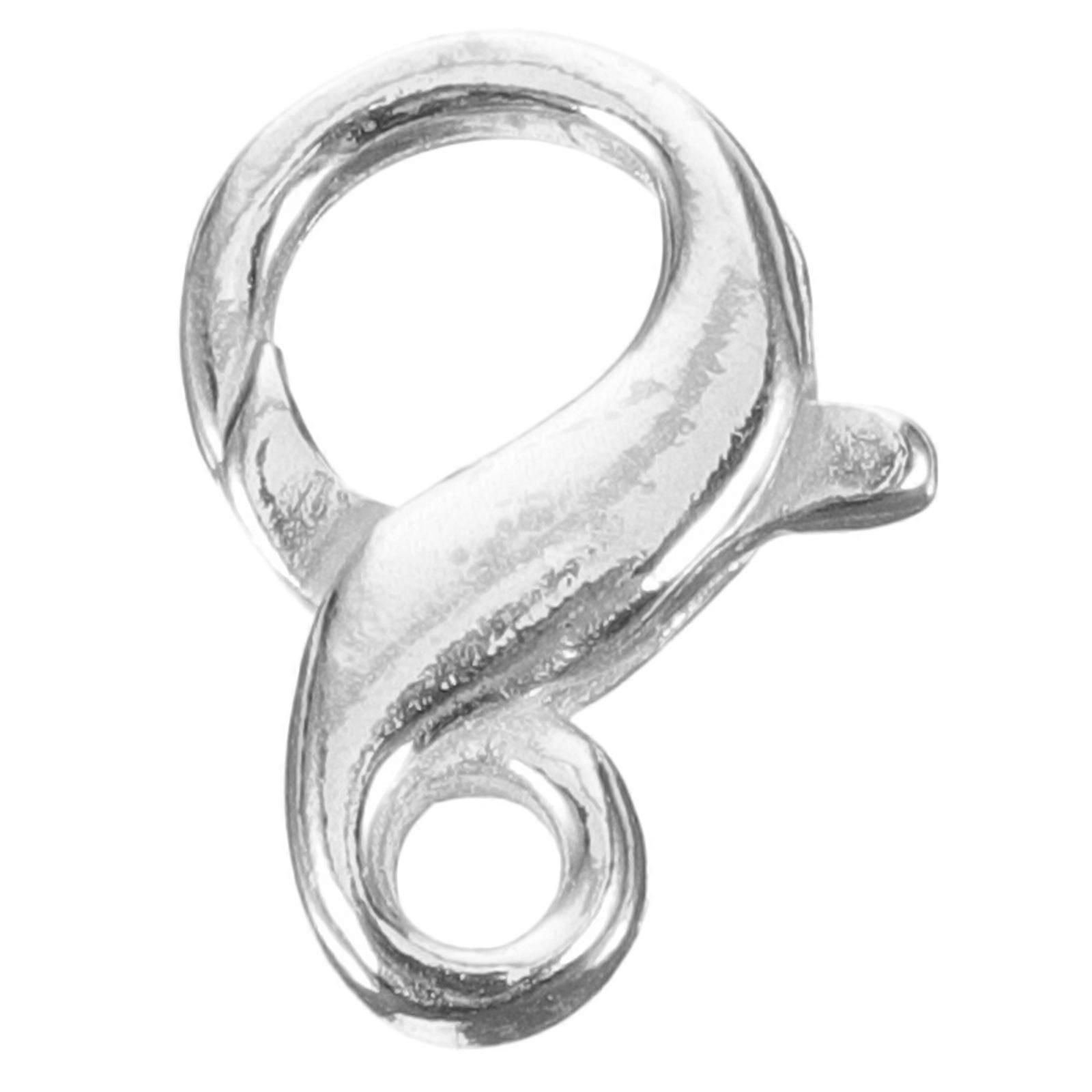 Silver Necklace Clasp Connector Durable Jewelry Fastener for DIY Necklaces and Bracelets Versatile Closure with Fine Polishing Easy to Use