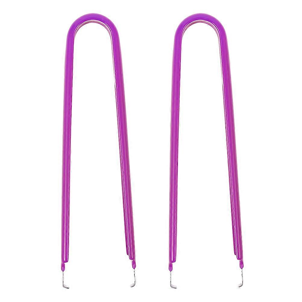 Automotive Fuse Puller Pliers PVC Car Repair Tool Ordinary Car Owners Purple 10.40X2.70X0.91CM Strict Quality Testing 2Pack