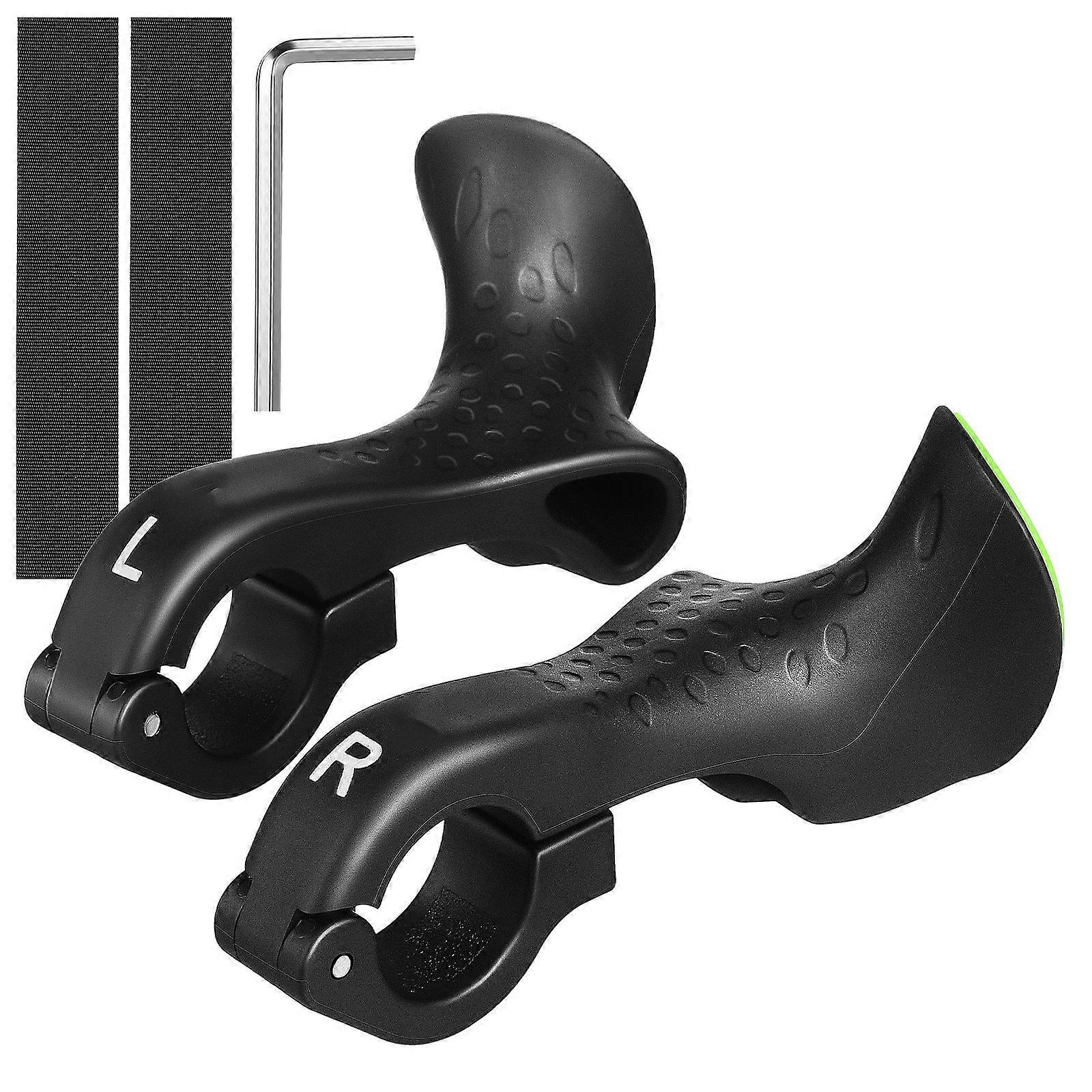 Mountain Bike Handlebar Grips Ergonomic Design Cycling Equipment Non-Slip Rubber 10.00X5.00X3.00CM Better Control 1 Pair
