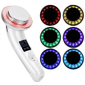6‑In‑1 LED Body Slimming Massager EMS Whitening Skin Rejuvenation Infrared Heating Device 100‑240V White UK Plug