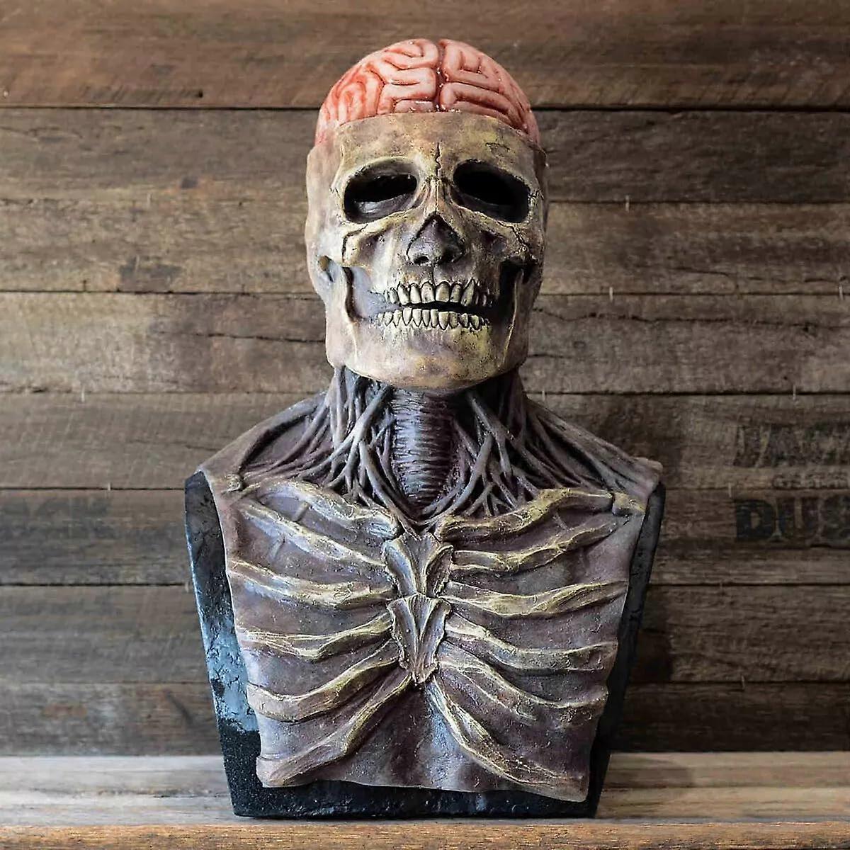 Halloween Mask Skull Mask, Scary Full Head 3D Skeleton Mask for Cosplay