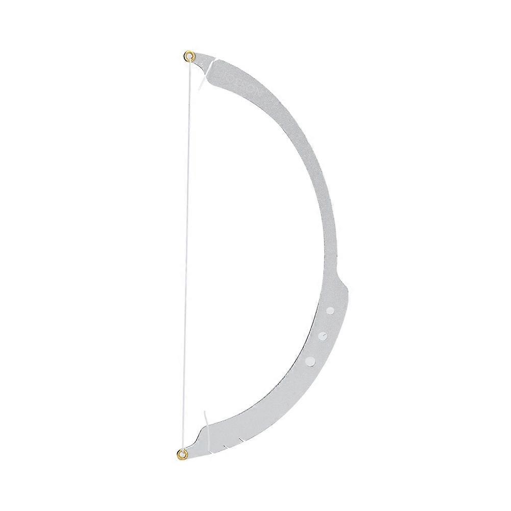 Microblading Line Marker Ruler Eyebrow Tattoo Measuring Tool With 10pcs Thread Lines (Silver)