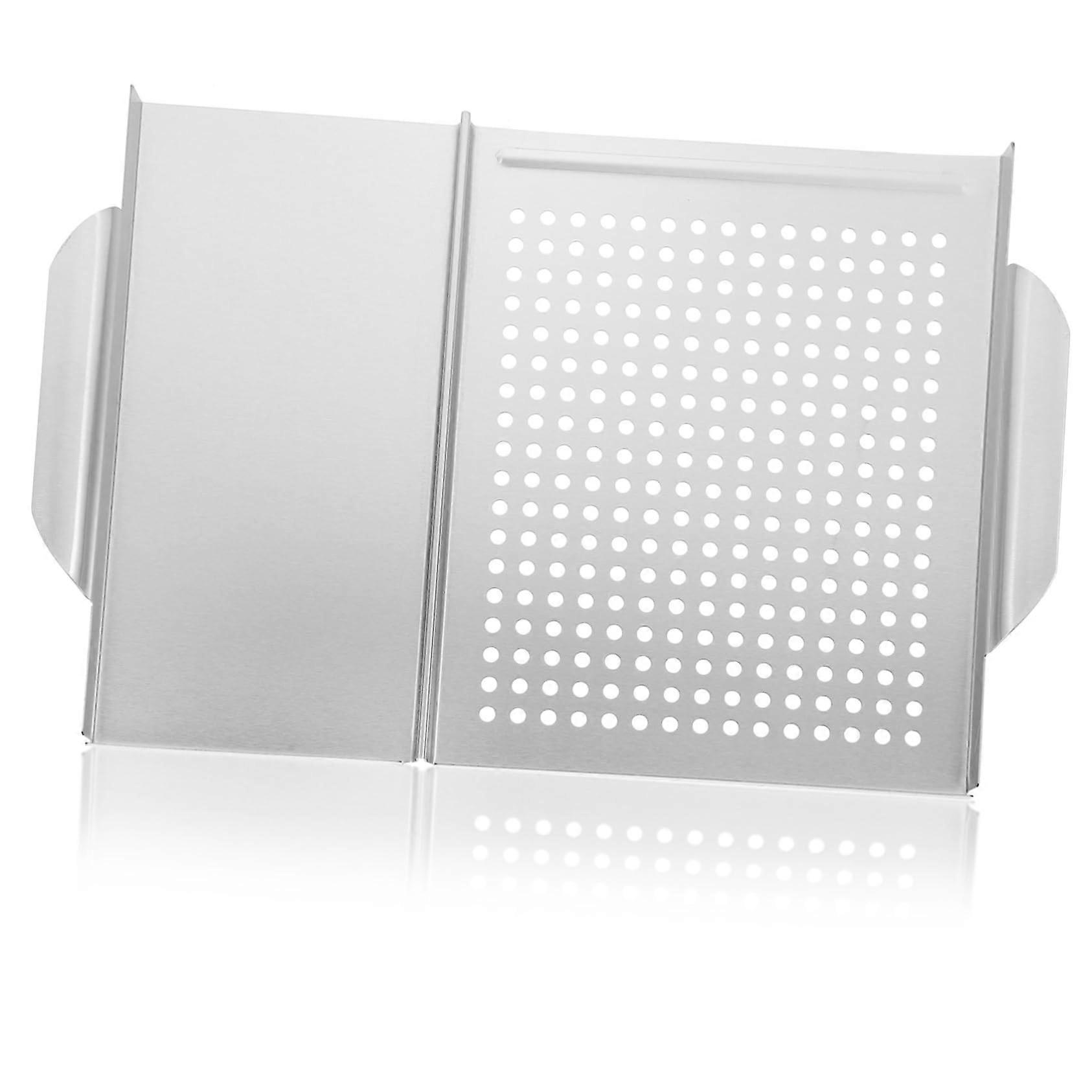 Grillplatte mit Griff Grill Plate With Handle For Even Grilling Barbecue Accessory For Indoor And Outdoor Buffets